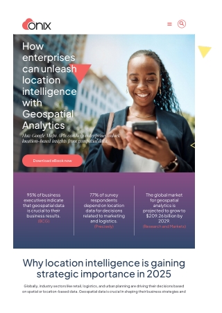 How enterprises can unleash location intelligence with Geospatial Analytics-Onix