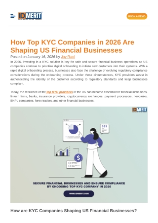 How Top KYC Companies in 2026 Shaping US Businesses