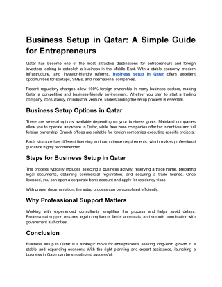 Business Setup in Qatar_ A Simple Guide for Entrepreneurs