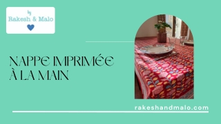nappe imprim e la main