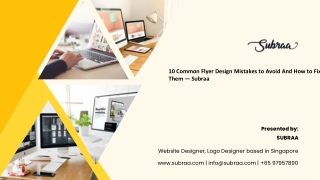 10 Common Flyer Design Mistakes to Avoid And How to Fix Them — Subraa