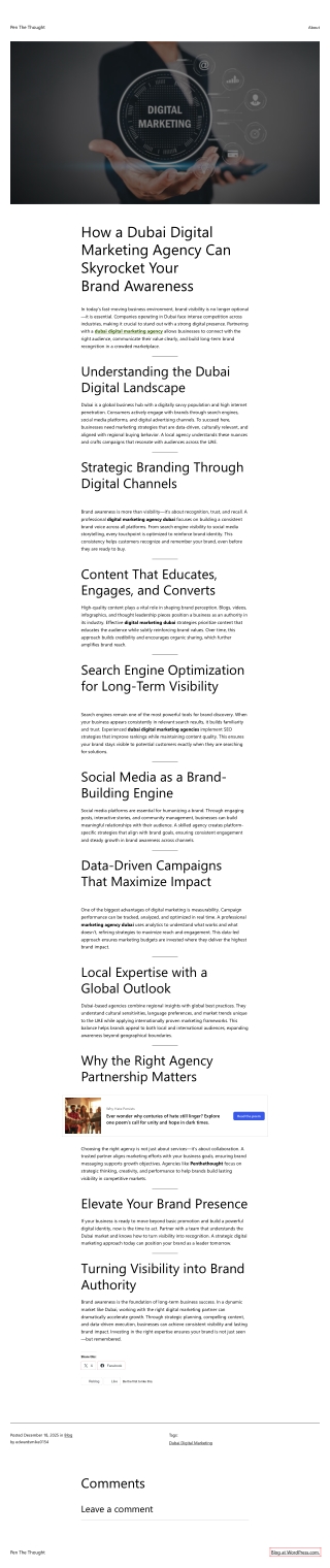 How a Dubai Digital Marketing Agency Can Skyrocket Your Brand Awareness
