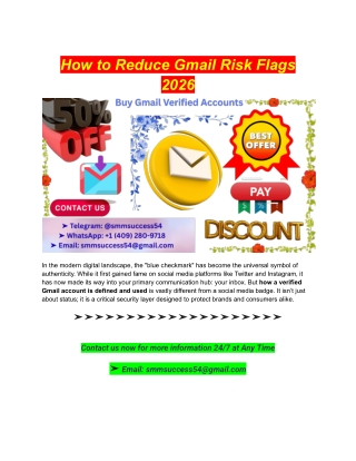 How to Reduce Gmail Risk Flags 2026