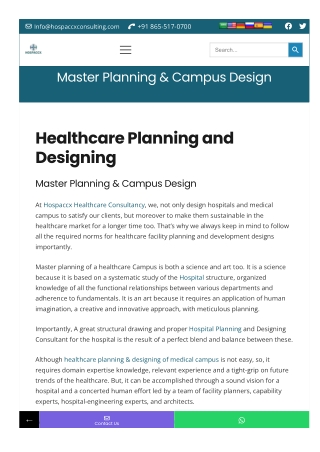 Healthcare Planning And Designing | Architecture Firm India