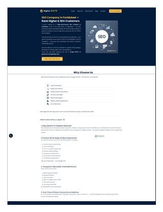 SEO company in Faridabad - digitalHATS