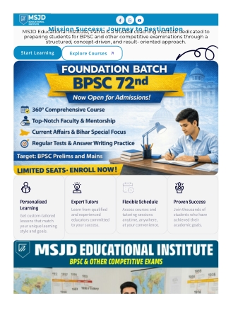 msjdeducationalinstitute Mission Success: Journey to Destination