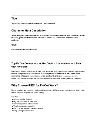 RIEC service page-Fit out contractors Abu Dhabi (links updated)