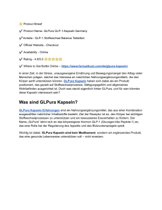 GLPura Kapseln