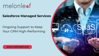 Salesforce Managed Services  Ongoing Support to Keep Your CRM High-Performing