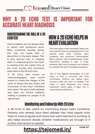 Why a 2D Echo Test Is Important for Accurate Heart Diagnosis