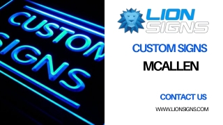 Custom Outdoor Sign McAllen | Lion Signs