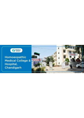Homoeopathic Medical College and Hospital, situated in Chandigarh (HMC Chandigar