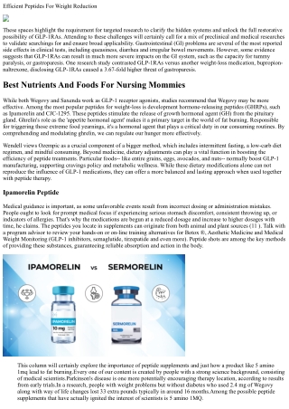 How Peptides Help Fat Burning