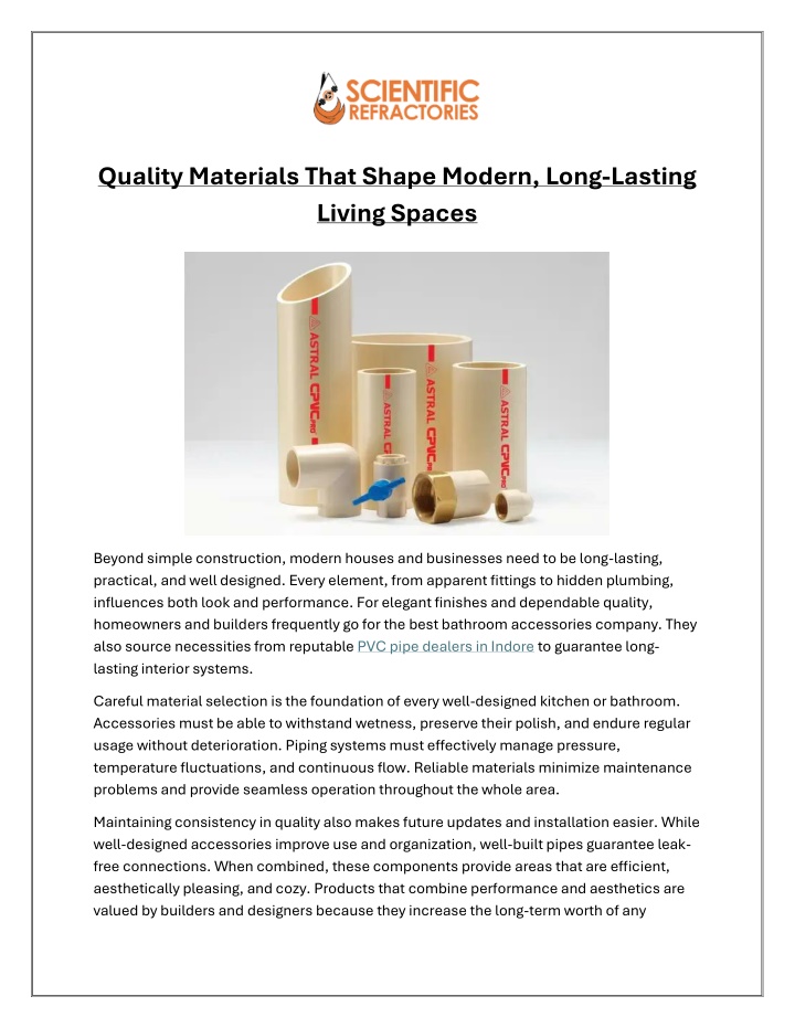 Long Image Material PPT - Quality Materials That Shape Modern, Long-Lasting Living Spaces ...