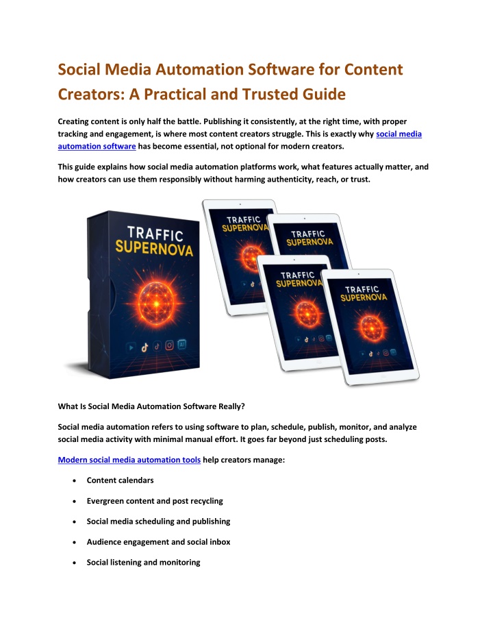 PPT - Social Media Automation Software for Content Creators A Practical ...