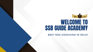 SSB Guide Academy: Trusted Defence Coaching with Clear Guidance for NDA Aspirant