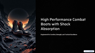 High Performance Combat Boots with Shock Absorption – Built for Tactical Strengt