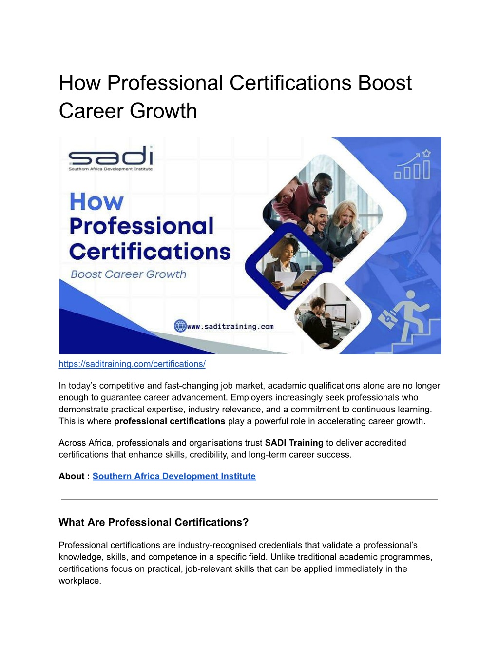 PPT - How Professional Certifications Boost Career Growth PowerPoint ...