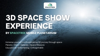 Dome Planetarium Show for Schools and Educational Programs.