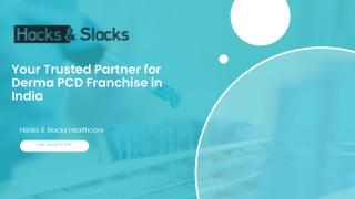 Your Trusted Partner for Derma PCD Franchise in India