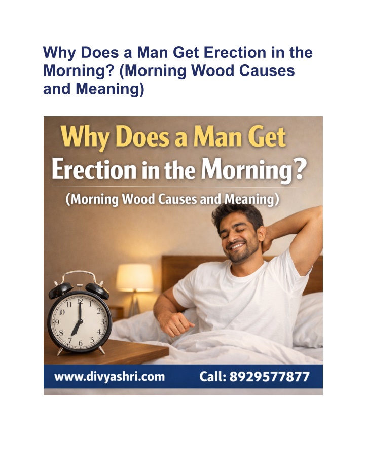 PPT Why Does A Man Get Erection In The Morning PowerPoint ppt-why-does-a-man-get-erection-in-the-morning-powerpoint
