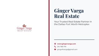 Ginger Varga Real_Estate Your Trusted Realtor