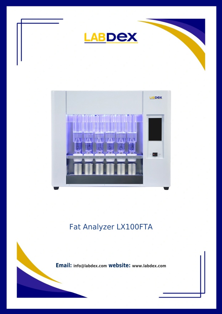 Fat Analysis Methods PPT - Fat Analyzer LX100FTA - Fat Analyzer For Food PowerPoint ...