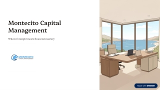Santa Barbara Financial Advisor Services – Montecito Capital Management