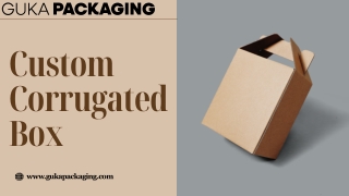 Custom Corrugated Box  Durable Shipping & Retail  GUKA