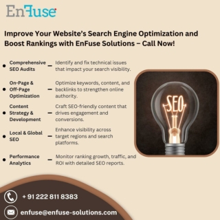 Improve Your Website’s Search Engine Optimization and Boost Rankings with EnFuse Solutions