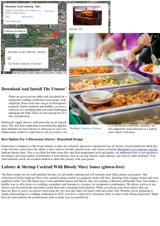 Plan The Ideal Wedding Celebration Catering Food Selection For Your Special Day
