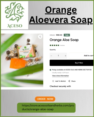 Orange Aloevera Soap
