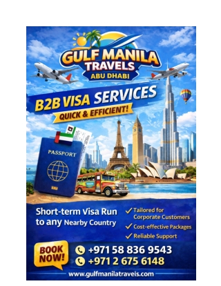 B2B Visa Assistance for Travel Agents | Gulf Manila