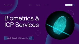 Biometrics & ICP Services at Muhaisnah