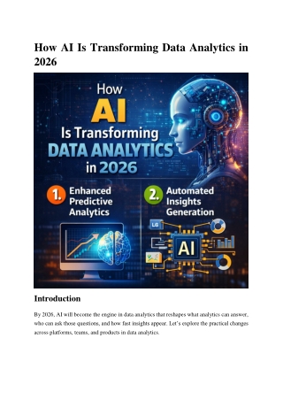 How AI Is Transforming Data Analytics in 2026_Credo Systemz