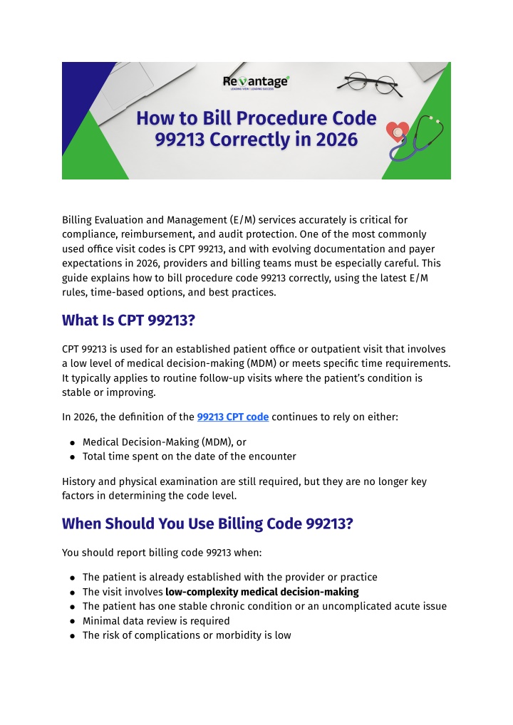 PPT - How to Bill Procedure Code 99213 Correctly in 2026 PowerPoint ...