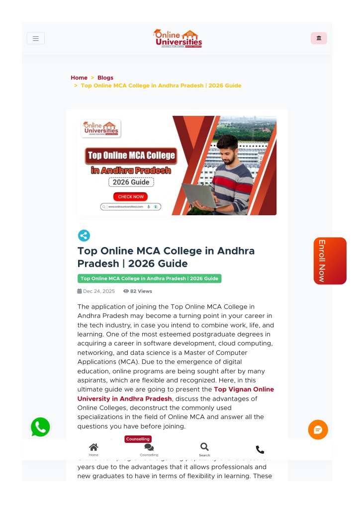 PPT - Top Online MCA College In Andhra Pradesh PowerPoint Presentation ...