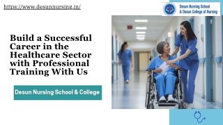 Build a Successful Career in the Healthcare Sector with Professional Training With Us