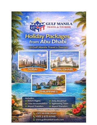 Customized Holiday Packages for Filipinos