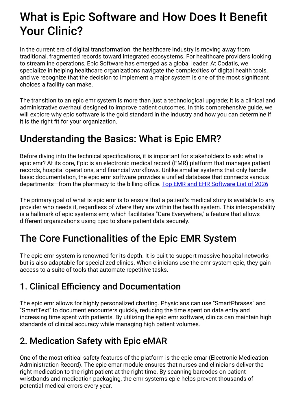 PPT - What is Epic Software and How Does It Benefit Your Clinic ...