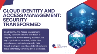 Cloud Identity And Access Management Security Transformed
