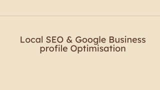 Local SEO&GBP