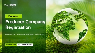 Farmer Producer Company Registration Services