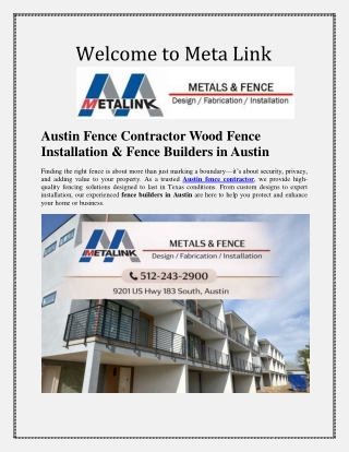 Austin Fence Contractor Wood Fence Installation & Fence Builders in Austin