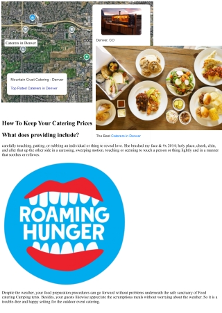 Important Steps For Planning An Effective Large Food Catering Occasion