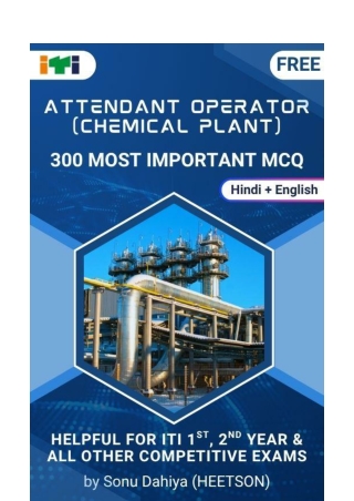 Attendant Operator Chemical Plant Question Paper MCQ Question Bank