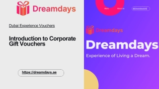 Introduction to Corporate Gift Vouchers