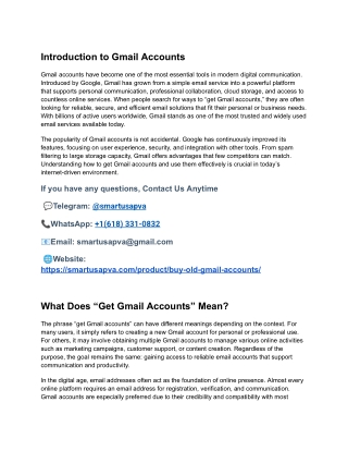 #$Introduction to Get Gmail Accounts in 2026