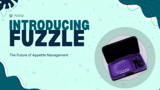 Introducing Fuzzle The Future of Appetite Management