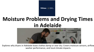 Moisture Problems and Drying Times in Adelaide